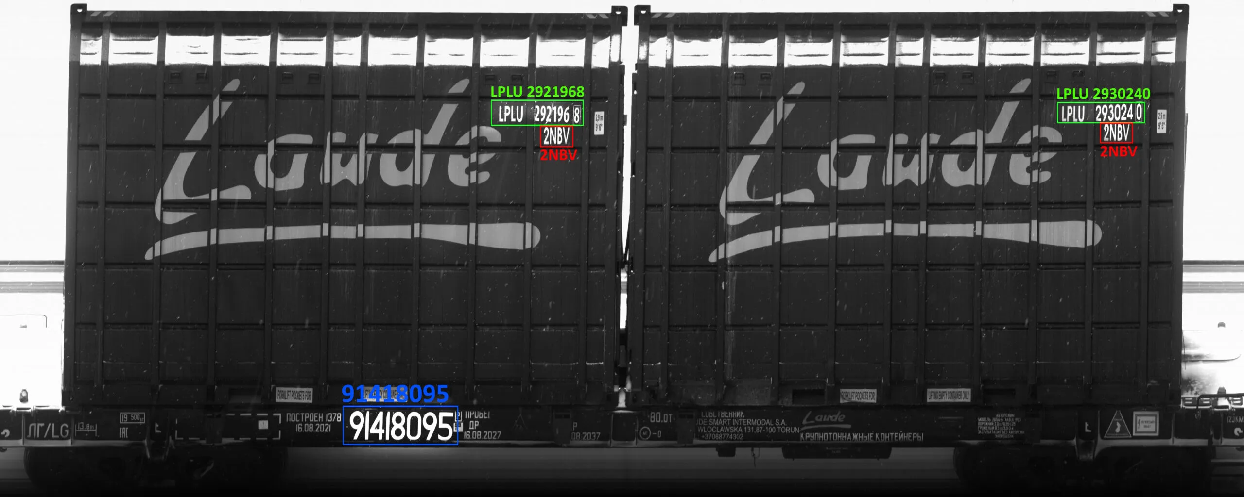 Industry Rail Wagon codes detection and recognition